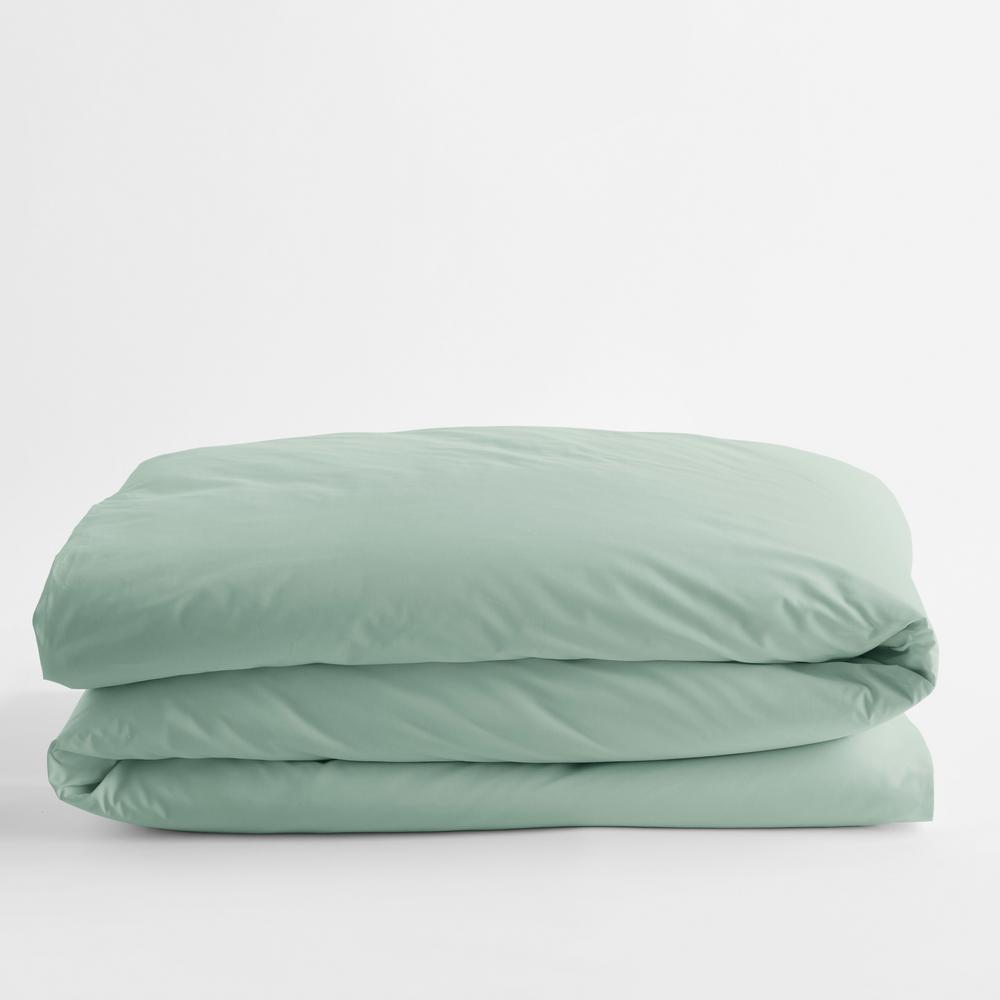 The Company Store Company Mint Solid King Cotton Percale Duvet