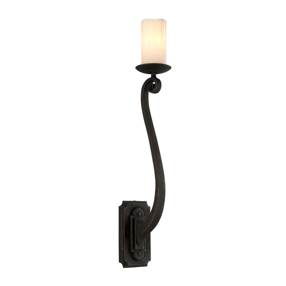 Troy Lighting Ojai 1-Light Vintage Bronze Wall Sconce with Natural Onyx Candle... by Troy Lighting