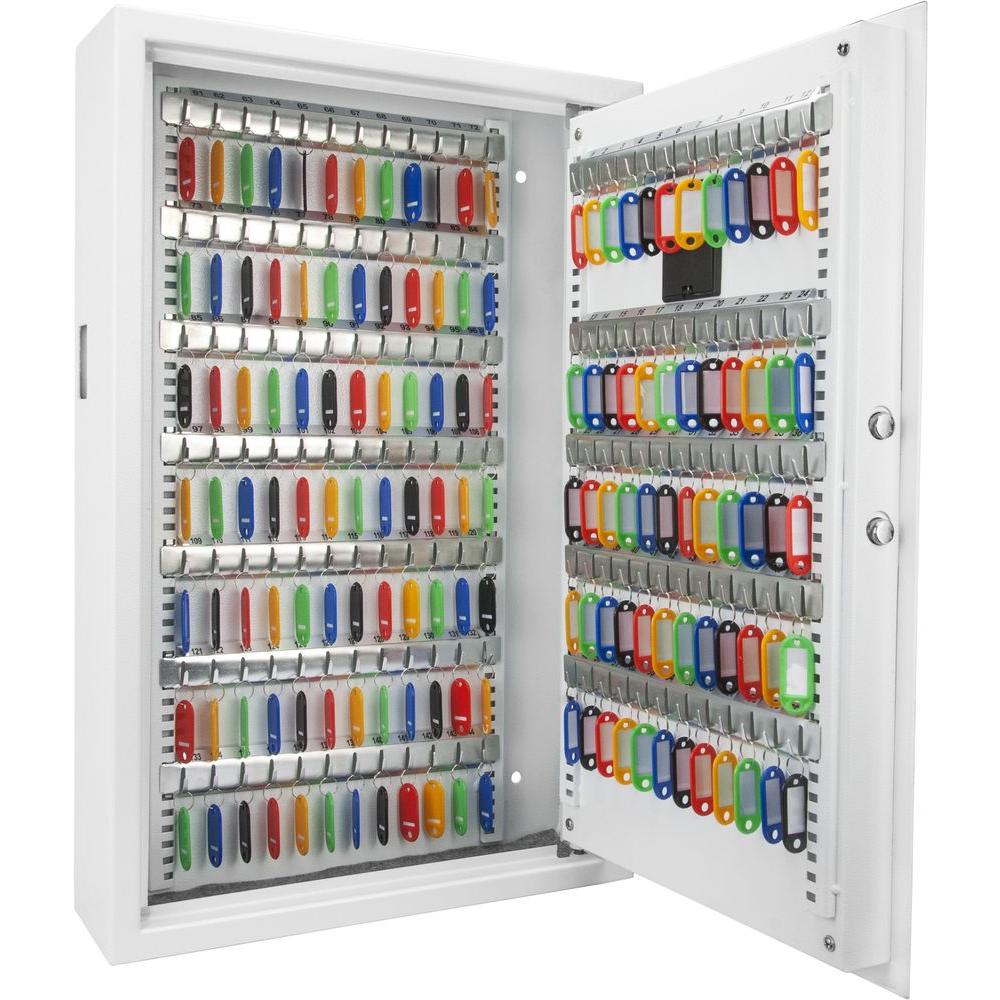 White AX12658 BARSKA 48 Key Digital Wall Key Safe