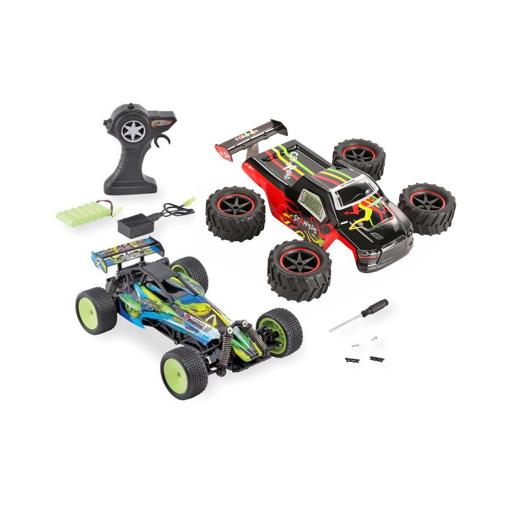 Kidsrock 1:14 Blue and Red RC Toy Car Kit