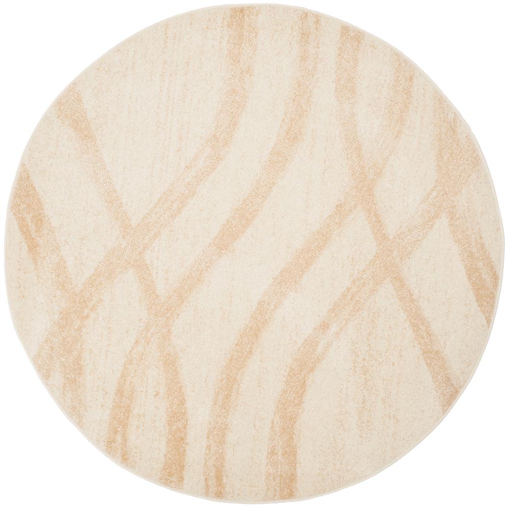 Safavieh Adirondack Cream Champagne 8 Ft X Round Area Rug