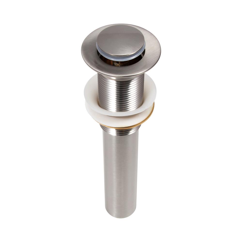 Dyconn 8 in. Standard Pop-Up Drain in Brushed Nickel-PUD-BN - The Home ...