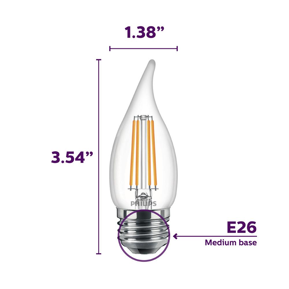18 Pieces Factory Direct Craft Clear Bent Tip Replacement Candle Light Bulbs