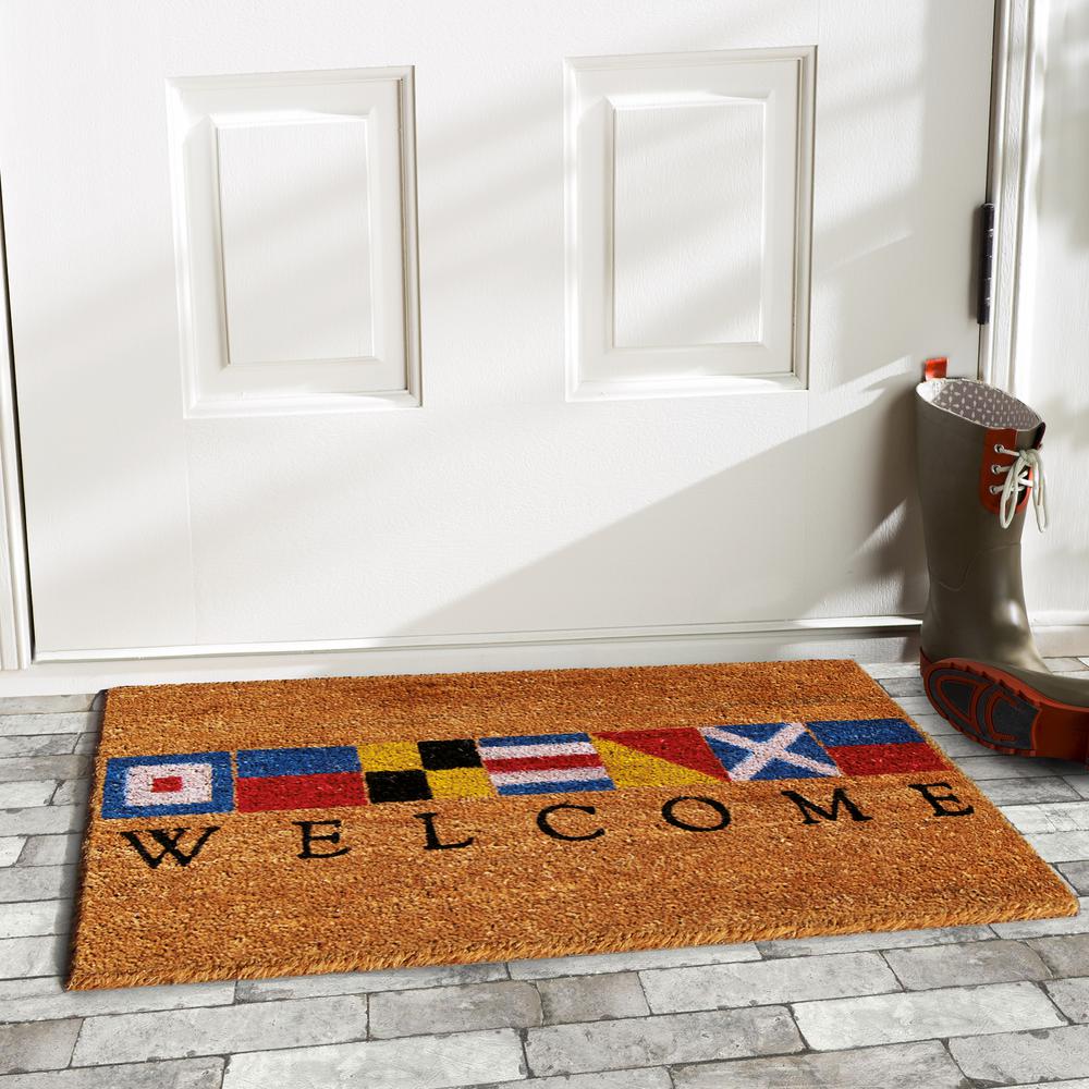 Home More Nautical Welcome 24 In X 36 In Door Mat 121602436