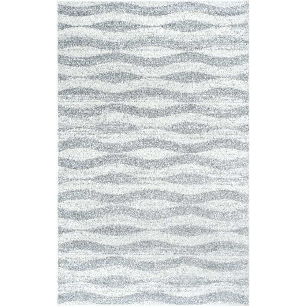 Striped Area Rugs The Home Depot Tristan Grey 9