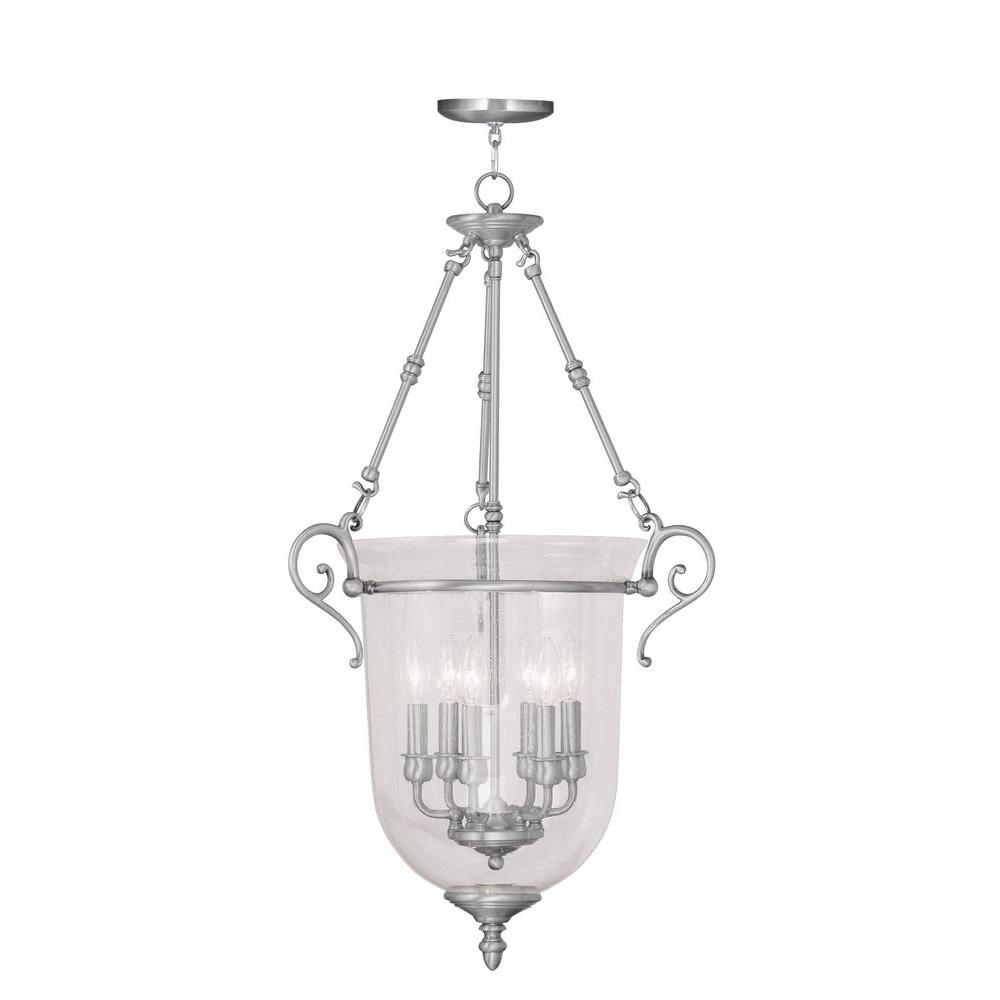 Livex Lighting Providence 6Light Brushed Nickel Incandescent Ceiling