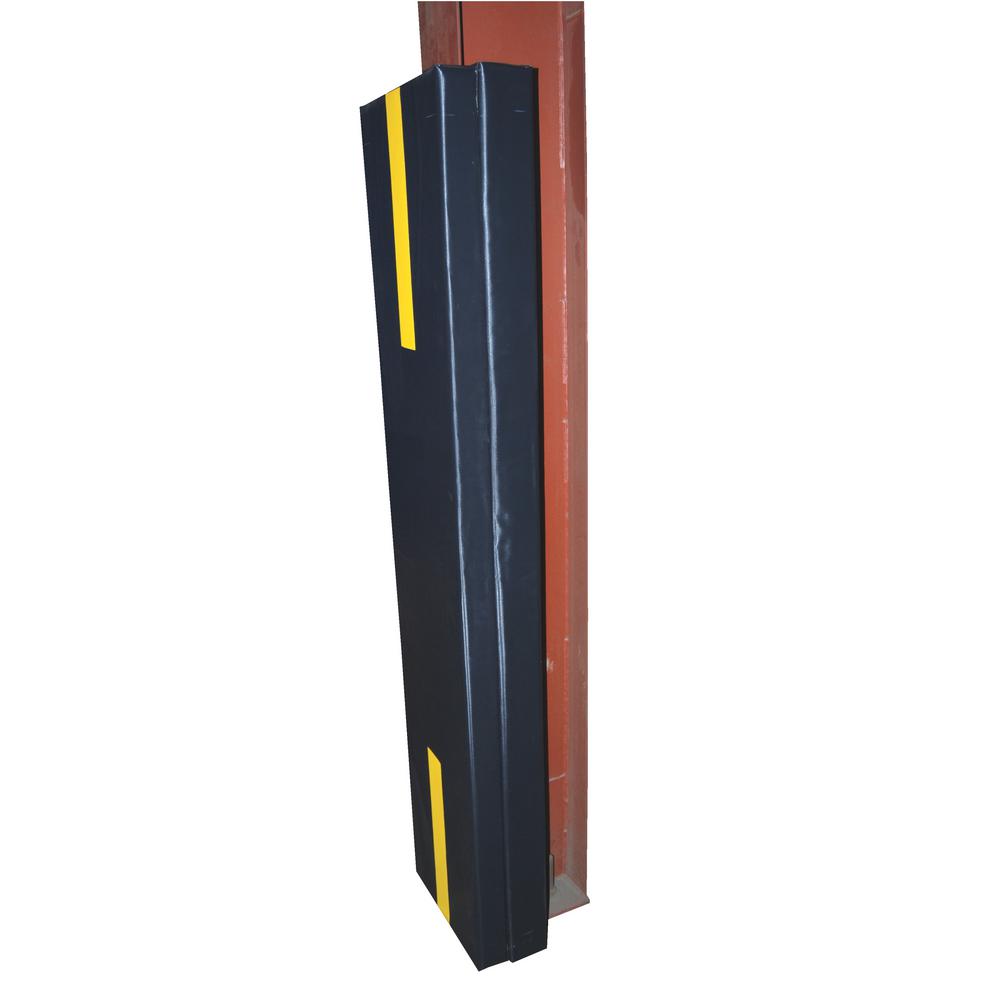 Black Vestil V-PAD-S-34 Vinyl Square Column Protective Pad I-Beam Fits 3 x 4 Beam