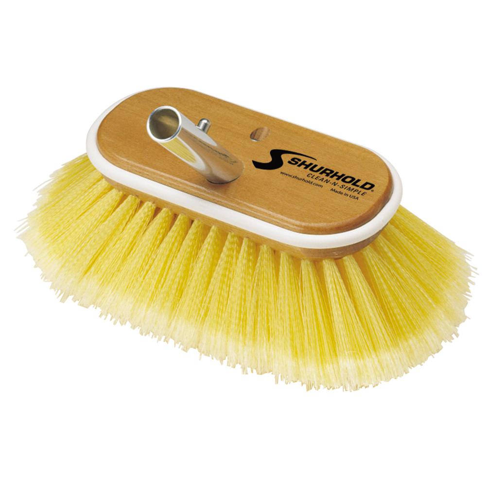 Shurhold 6 in. Deck Soft Brush in Yellow Polystyrene960