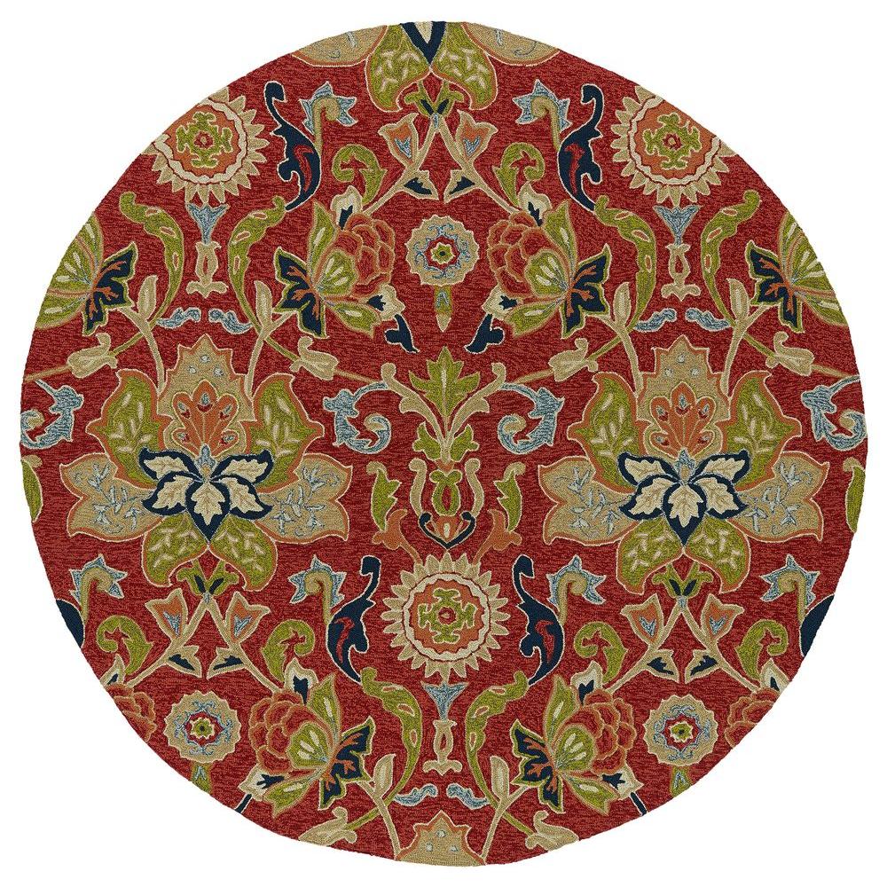 Kaleen Home And Porch Garden Red 6 Ft Indoor Outdoor Round Area Rug 2042 25 5 9 Rnd The Depot - Kaleen Home And Porch Rugs Kaleen Home And Porch Garden Red 6 Ft Indoor Outdoor Round Area Rug 2042 25 5 9 Rnd The Depot - Kaleen Home And Porch Rugs