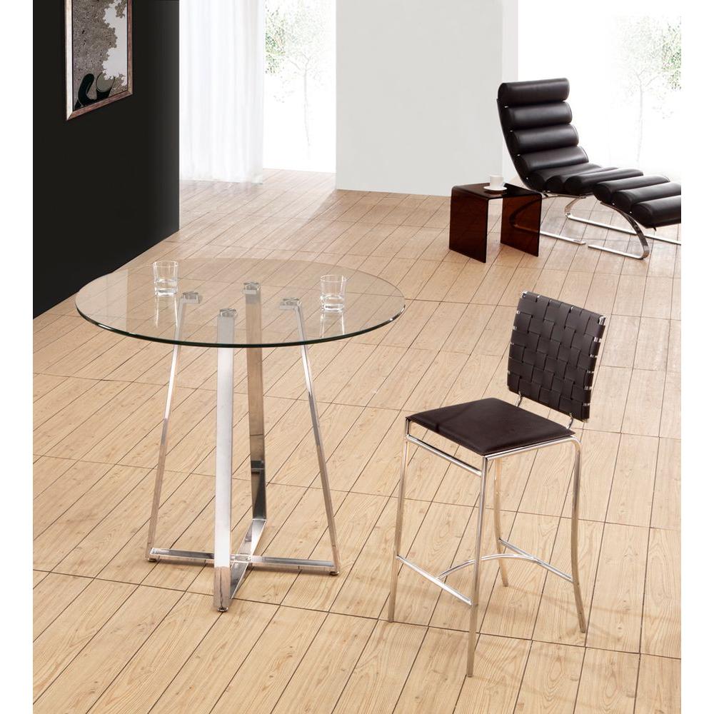 Zuo 26 In Espresso Bar Stool Set Of 2 333060 The Home Depot Espresso Bar Stool Set Of 2