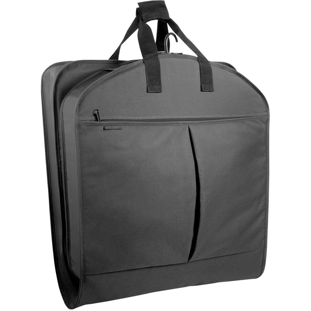 45 In Black Suit Length Carry On Xl Garment Bag With 2 Pockets And Extra Capacity 45 In Black Suit Length Carry On Xl Garment Bag With 2 Pockets And Extra Capacity