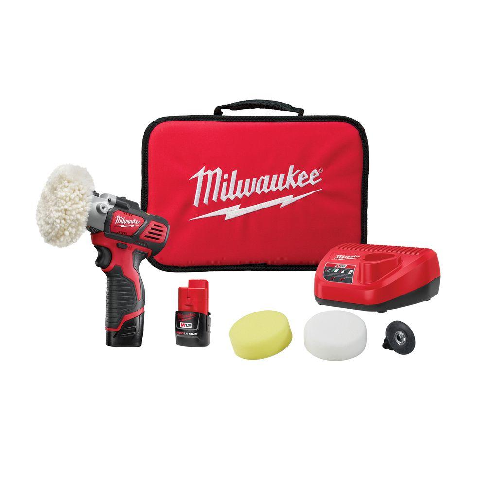 Milwaukee M12 12-Volt Lithium-Ion Cordless Variable Speed Polisher/Sander Kit... by Milwaukee