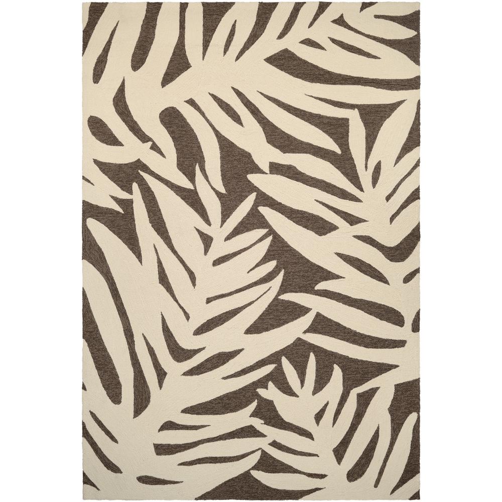 Couristan Covington Palms Mocha 6 Ft X 8 Indoor Outdoor Area Rug