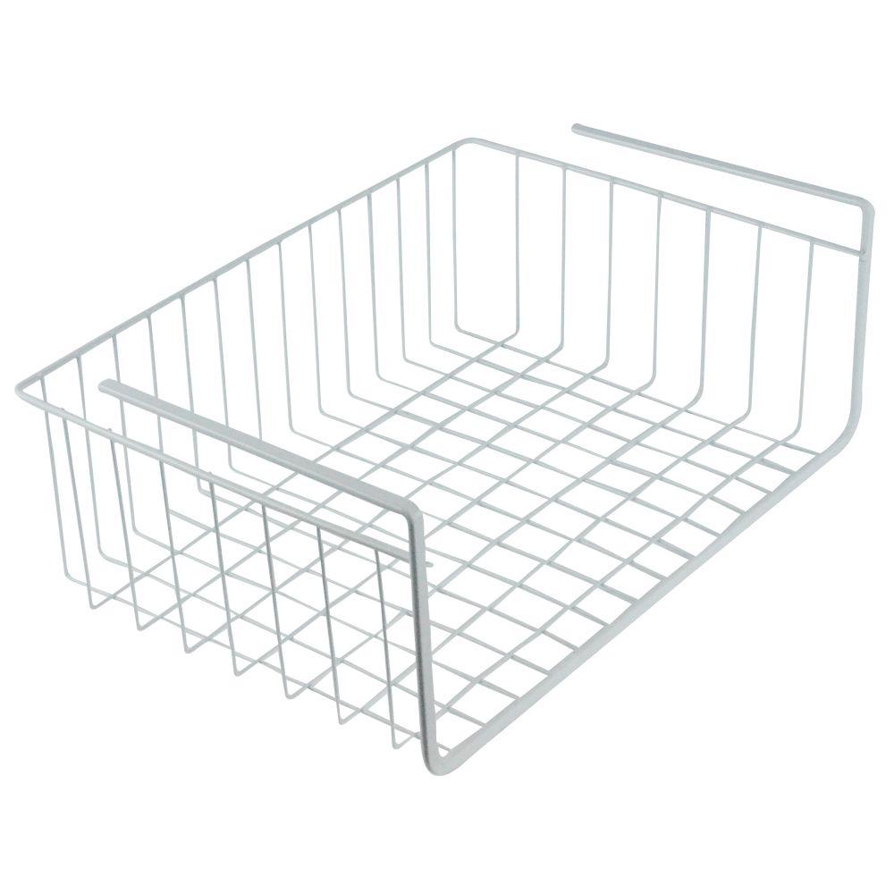 Southern Homewares 15 In White Wire Under Shelf Storage