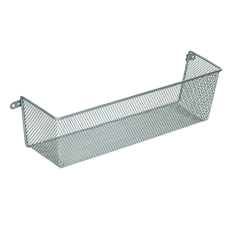 Ltl Home Products 14 In X 4 More Inside Medium 3 Sided Wall Mount Mesh Basket