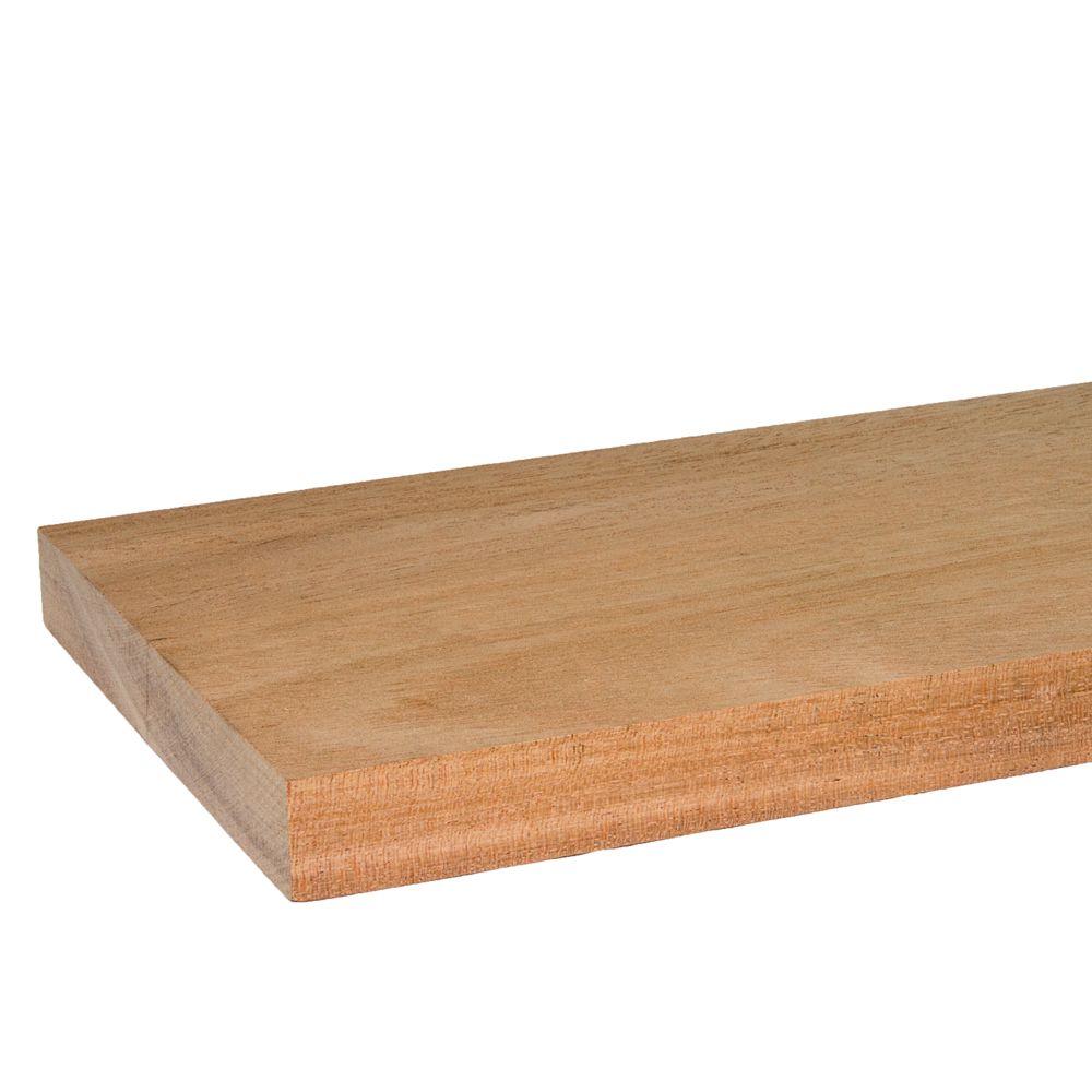 Rubbermaid 12 in. x 48 in. Beechwood Decorative Shelf-1893158 ...