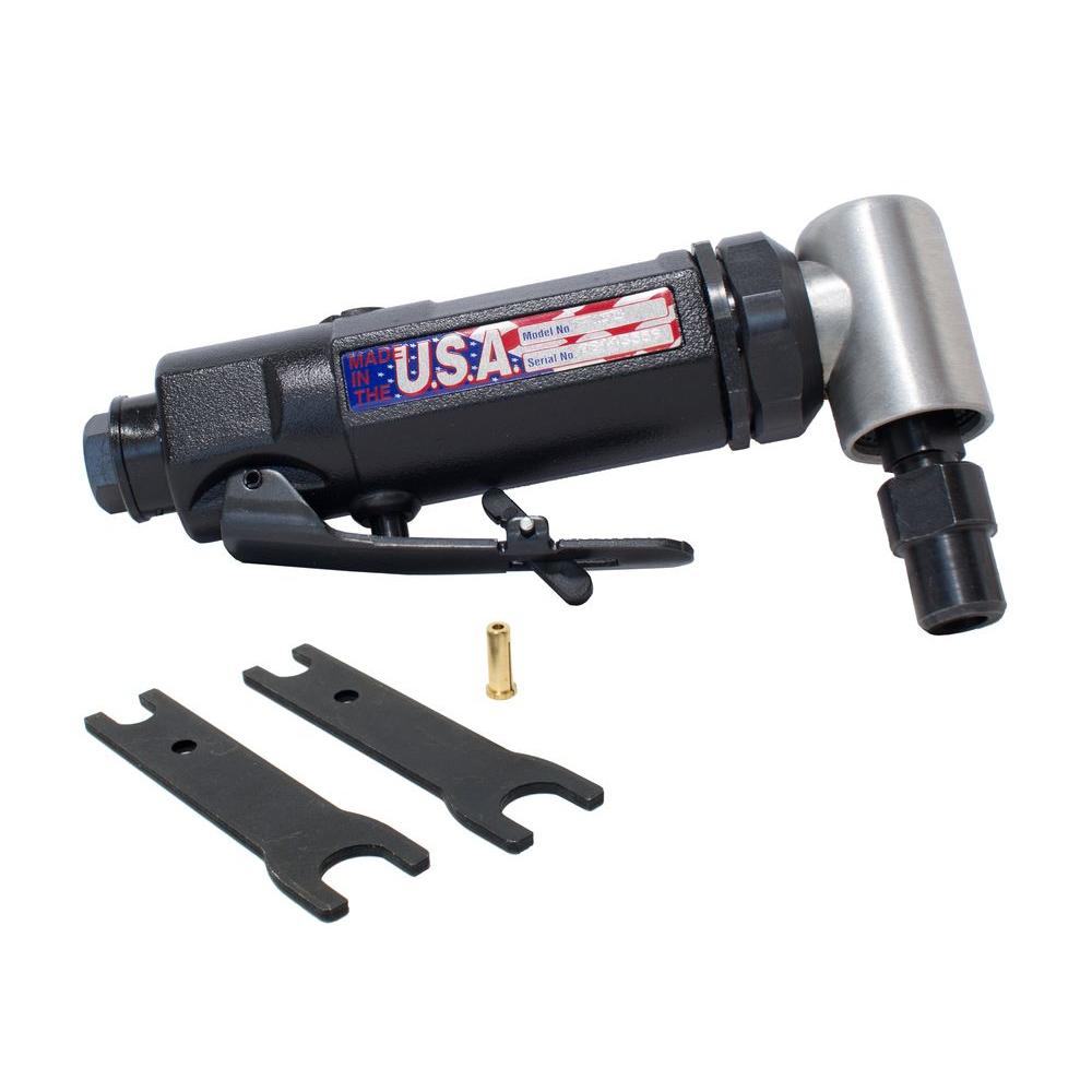 St. Louis Pneumatic 1/4 inch High Speed Angle Die Grinder with Adapter by St. Louis Pneumatic