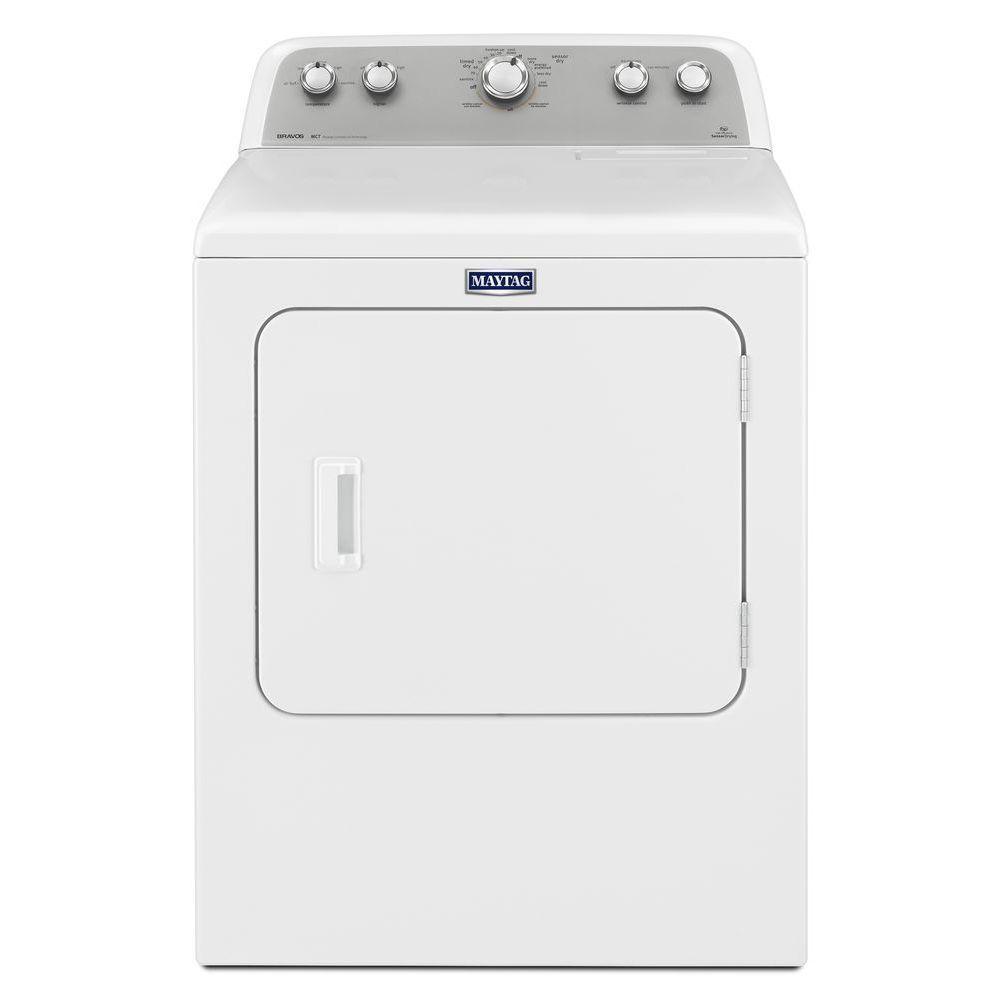Maytag Bravos 7.0 cu. ft. Electric Dryer in WhiteMEDX655DW  The Home