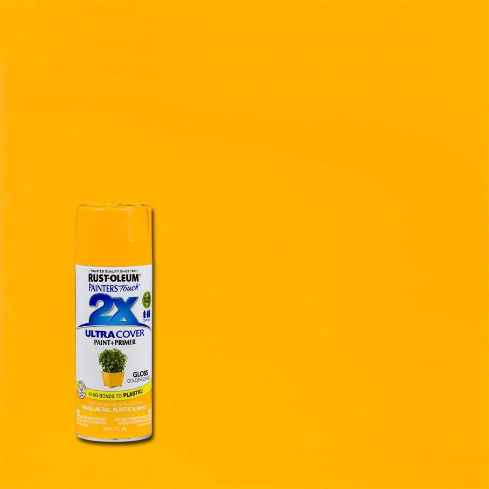Rust Oleum Painter S Touch 2x 12 Oz Golden Sunset Gloss General Golden Sunset Gloss General Purpose Spray Paint