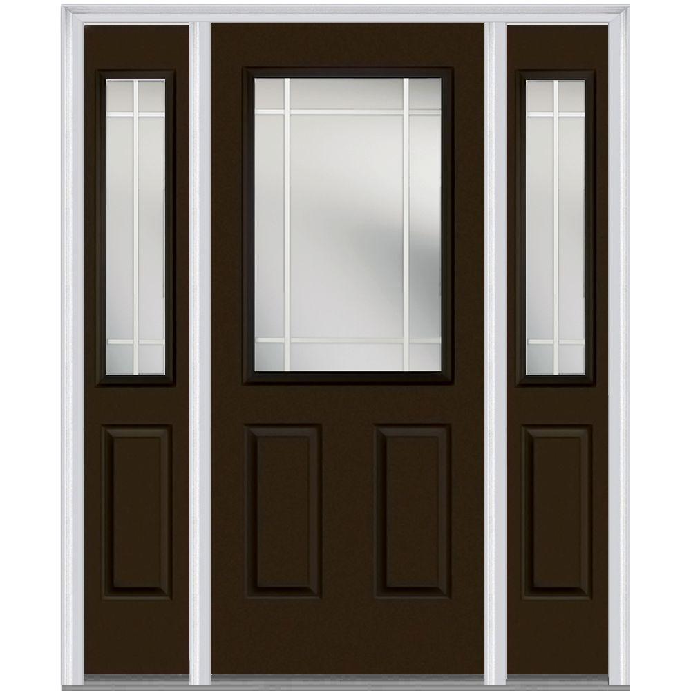 Mmi Door 60 In X 80 Internal Grilles Right Hand 1 2 Lite Clear Mmi Door 60 In X 80 Internal Grilles Right Hand 1