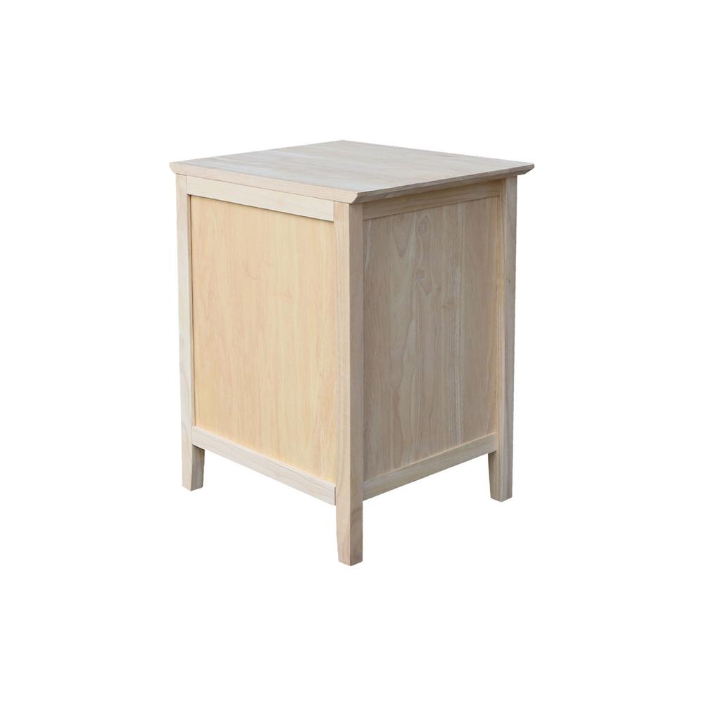 International Concepts Unfinished Solid Wood 3 Drawer Nightstand Bd 8013 The Home Depot