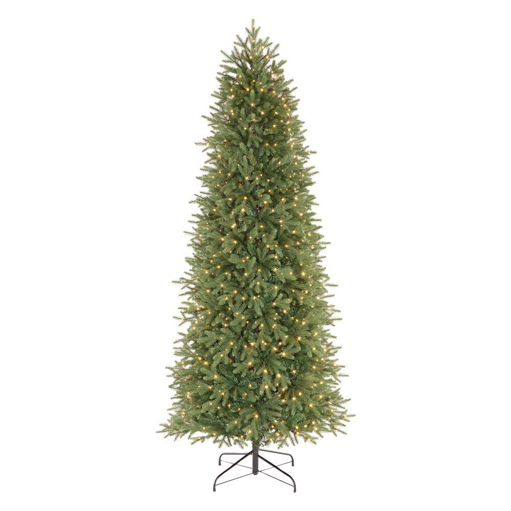 Home Accents Holiday 7.5 ft Jackson Noble Fir Slim LED Pre-Lit Artificial Christmas Tree with 700 Color Changing Micro Dot Lights