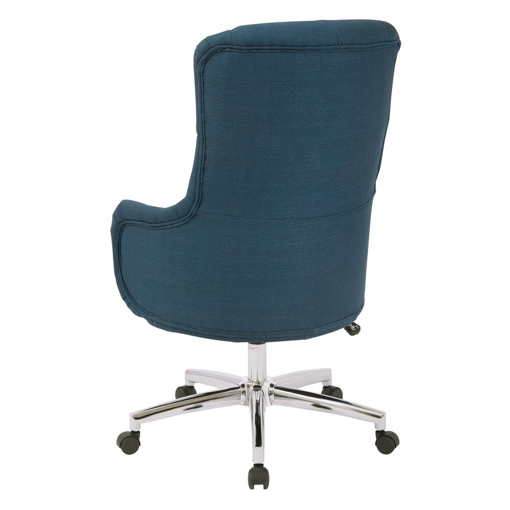 Osp Home Furnishings Ariel Azure Desk Chair Sb522sa K14 The Home Depot