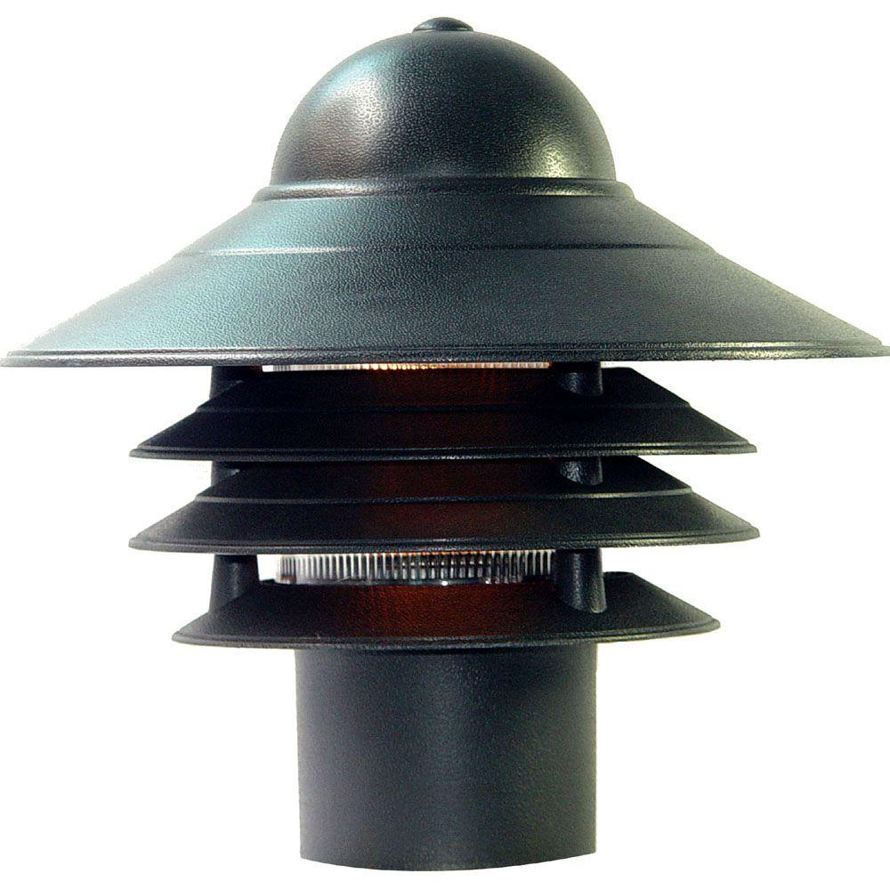 Plastic Post Lighting Outdoor The Home Depot Mariner Matte Black Outdoor Post Mount Light Fixture