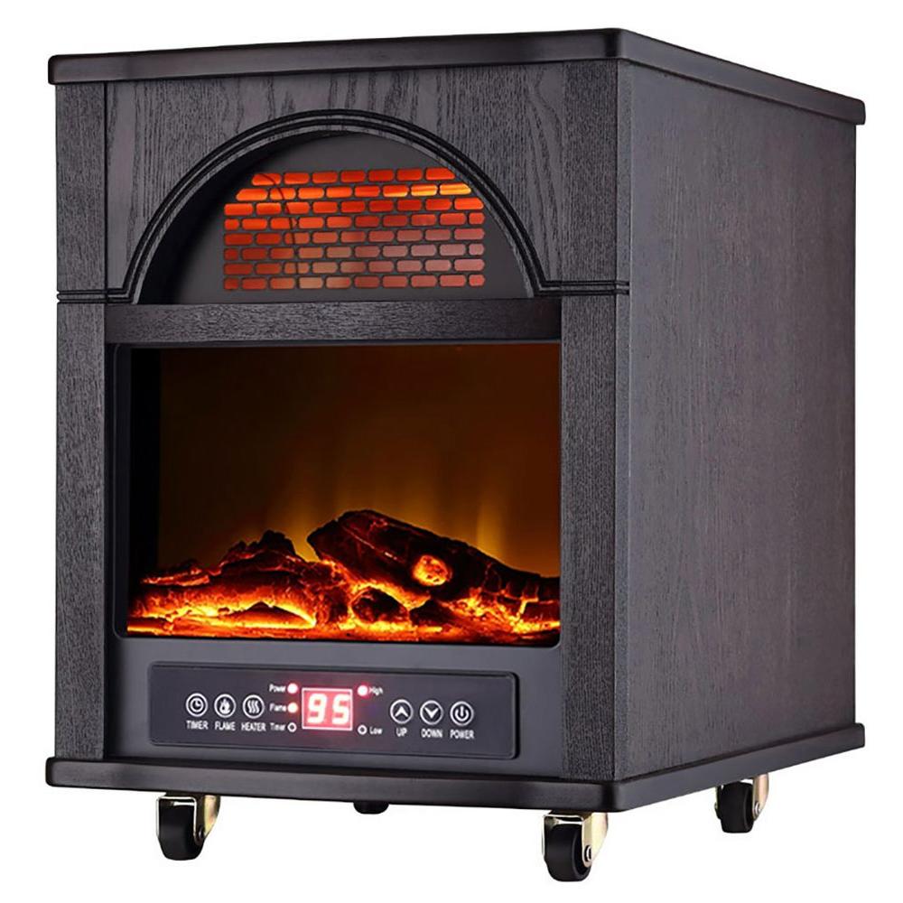 1500W 4-Element Quartz Space Heater Infrared Electric Heater With Remote Control