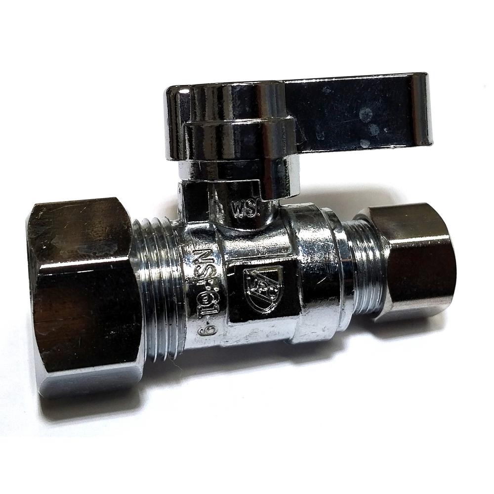 TimeOut 1/2 in. Brass Washing Machine Automatic Shut off Ball Valve