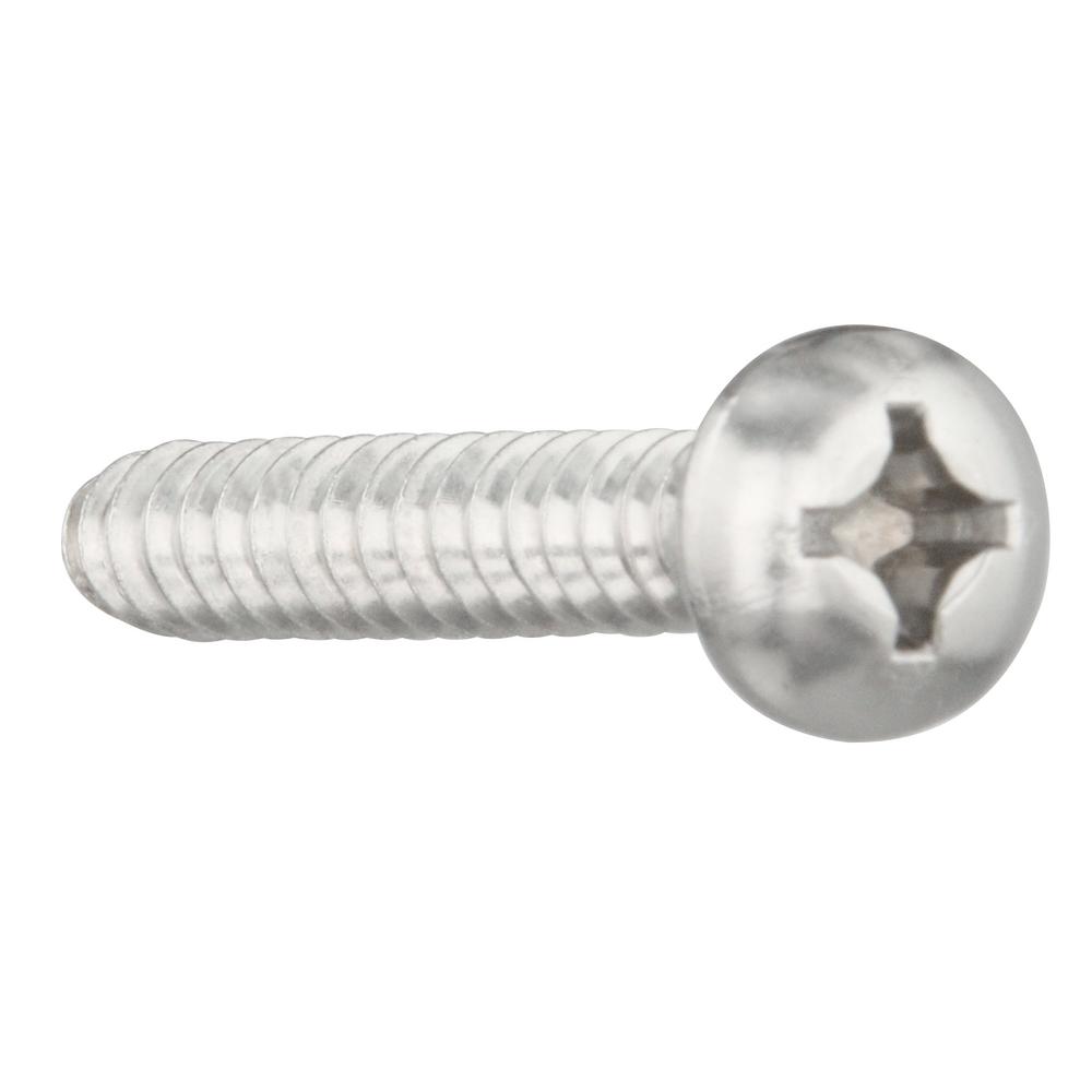 75 pcs TypeA Pan Phillips Drive #12 X 1-3//4 AISI 316 Stainless Steel Self-Tapping Sheet Metal Screws