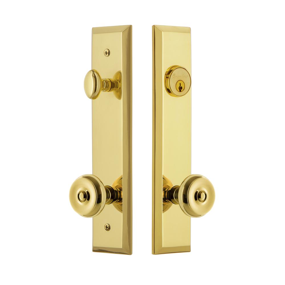 Grandeur Fifth Avenue Tall Plate 2 3 8 In Backset Lifetime Brass