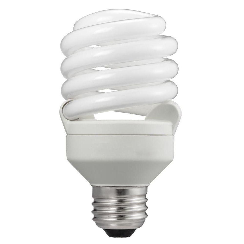 Philips 75W Equivalent Soft White T2 Spiral CFL Light Bulb (24-Pack ...