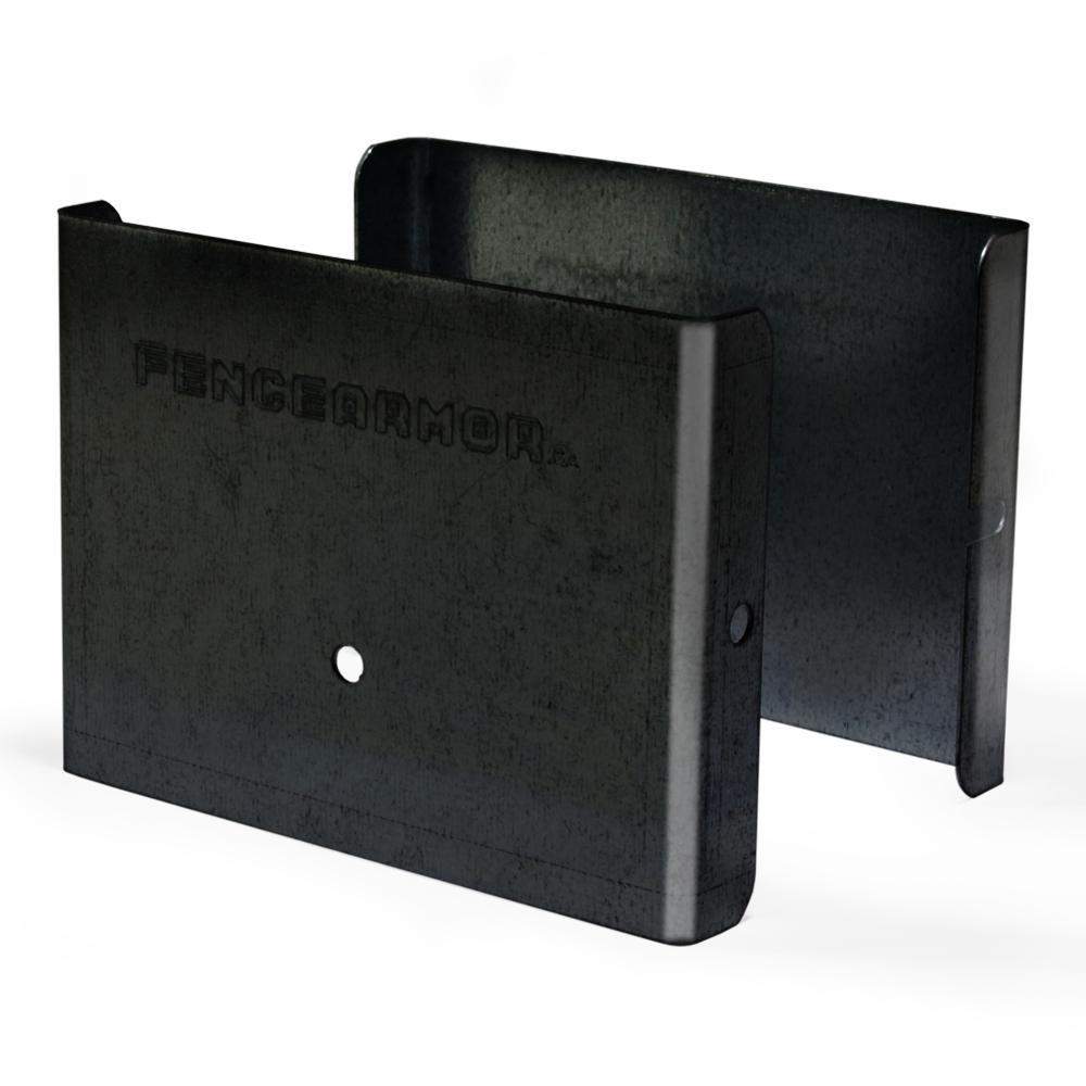 Fence Armor 4 in. L x 1/4 ft. H x 1/2 in. D Black Demi Fence Post Guard