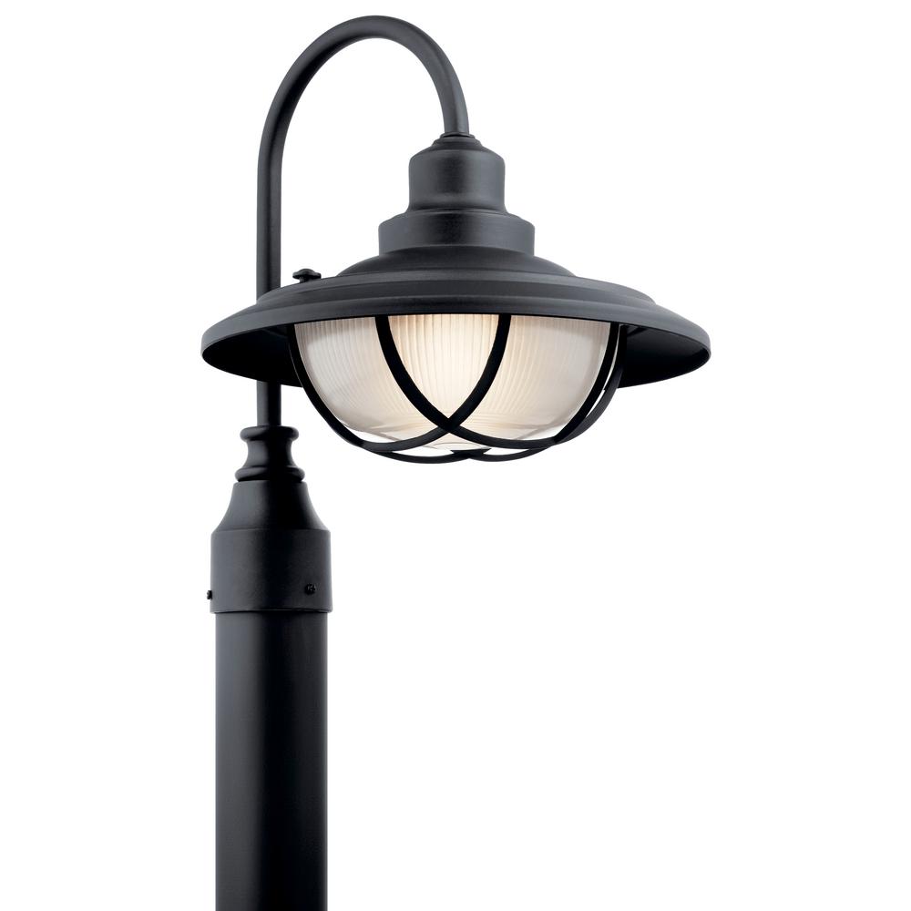 KICHLER Harvest Ridge Hardwired 1Light Textured Black 4 x 4 Outdoor