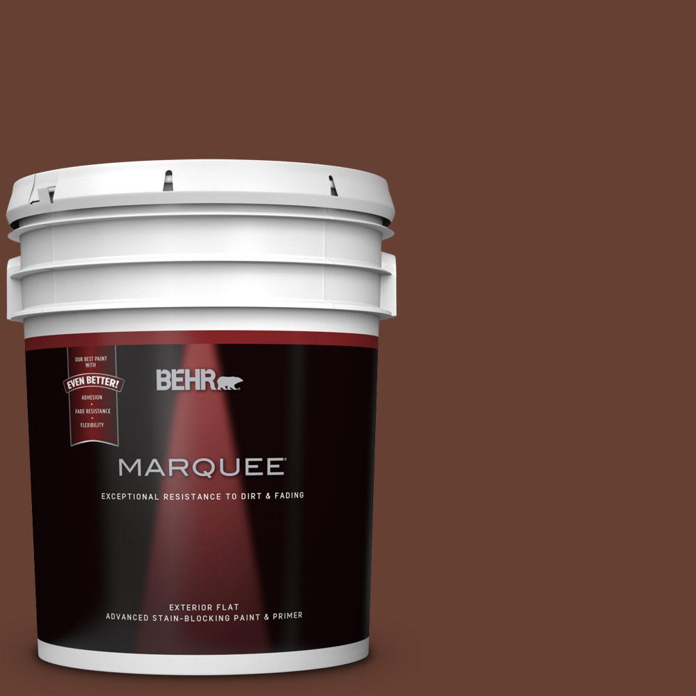 BEHR Premium Plus Ultra 5gal. N2106 Swiss Brown Flat Exterior Paint