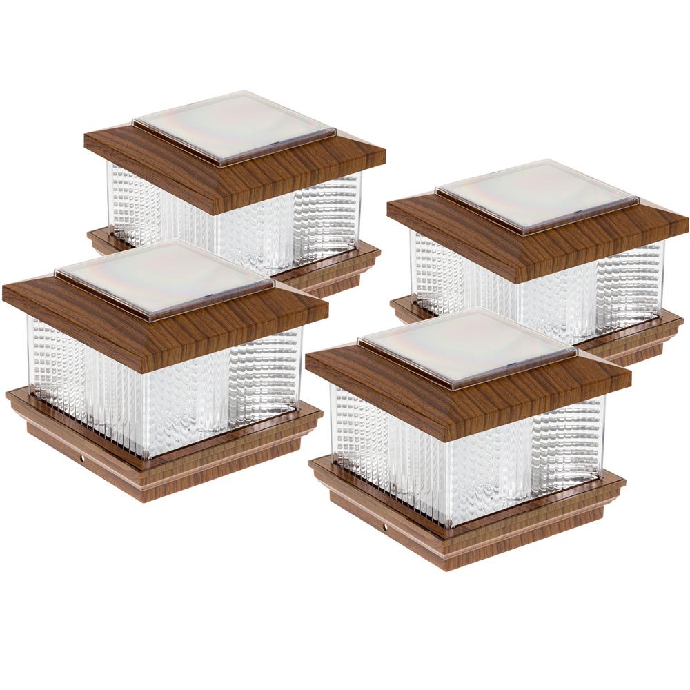 Brown Solar Outdoor Lighting The Home Depot 5