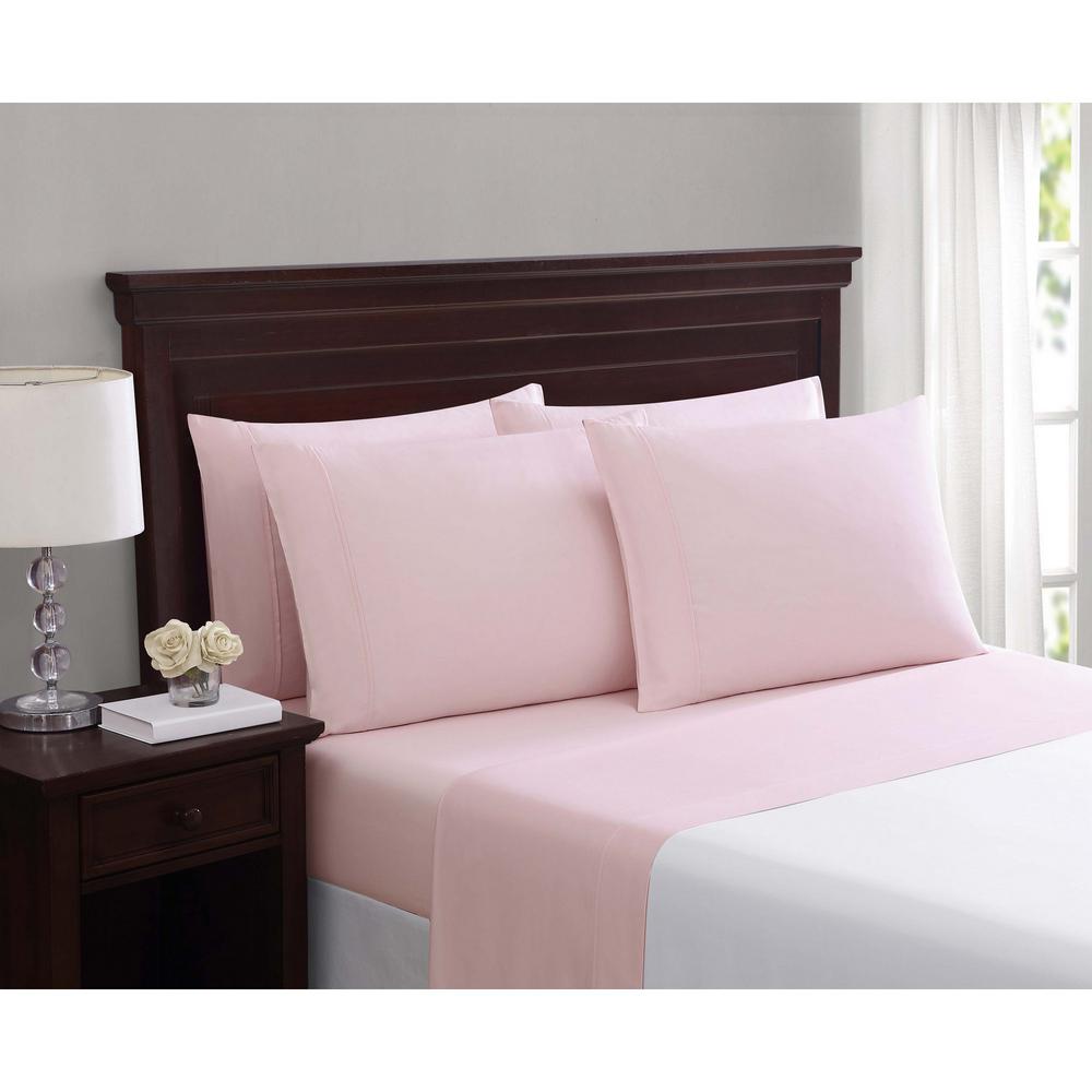 Truly Soft Everyday Cotton Blend Sheet Sets Blush Pink 6 Piece King Truly Soft Everyday Cotton Blend Sheet Sets Blush Pink 6 Piece King Set