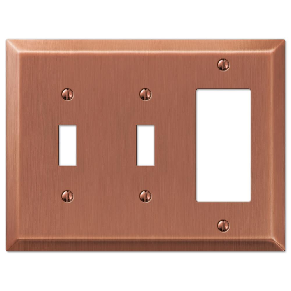 amerelle-century-2-toggle-1-decora-wall-plate-antique-copper-163ttrac