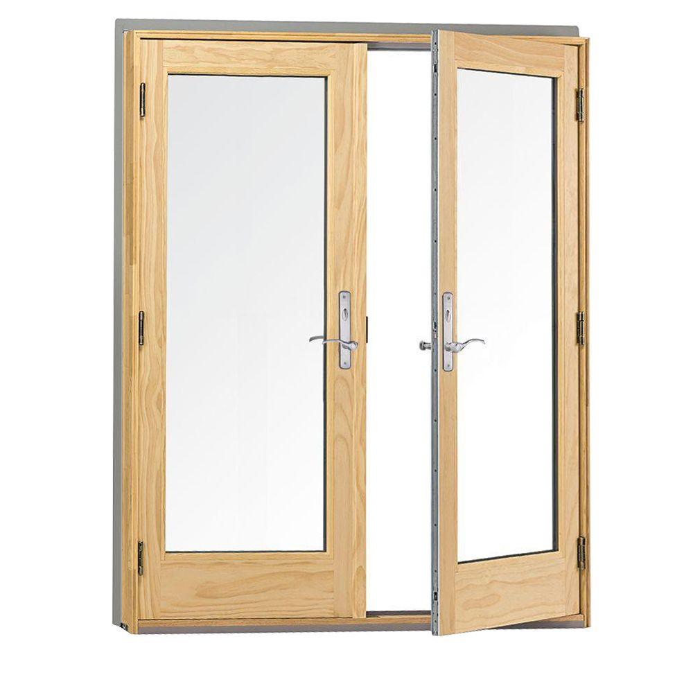 Andersen 60 In X 80 In 400 Series Frenchwood White Hinged Inswing Patio Door