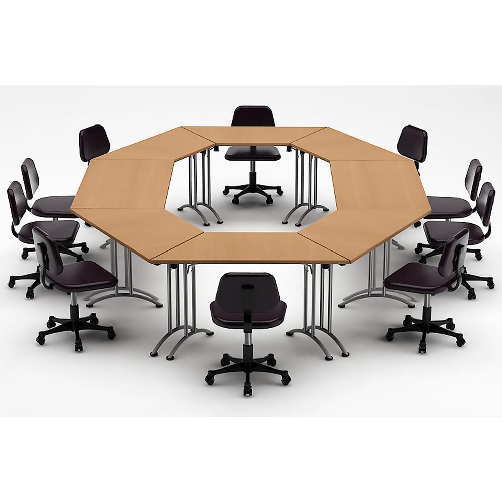 Teamwork Tables 8 Piece Natural Beech Conference Meeting Teamwork Tables 8 Piece Natural Beech Conference Meeting Seminar Compact Space Maximum Collaboration 3898 The Home Depot