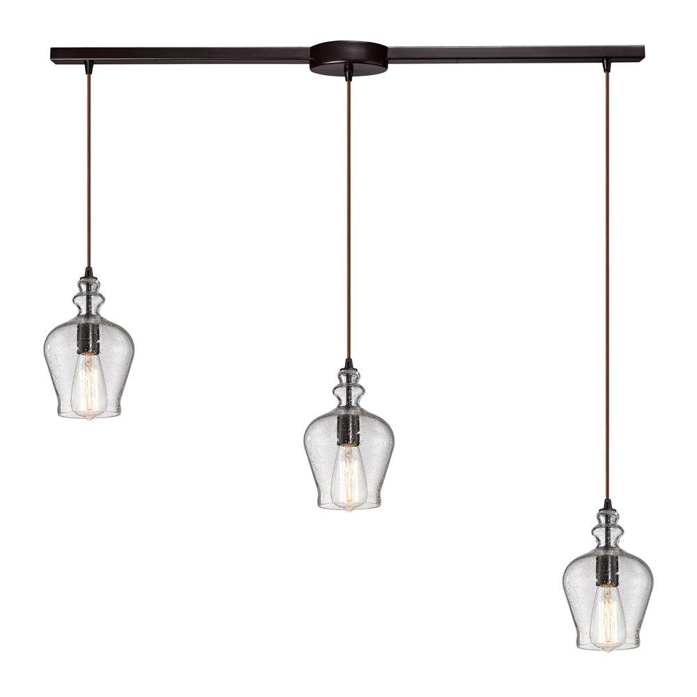 Titan Lighting Wycombe Collection 3 Light Oil Rubbed Bronze Mini Titan Lighting Wycombe Collection 3 Light Oil Rubbed Bronze Mini Pendant