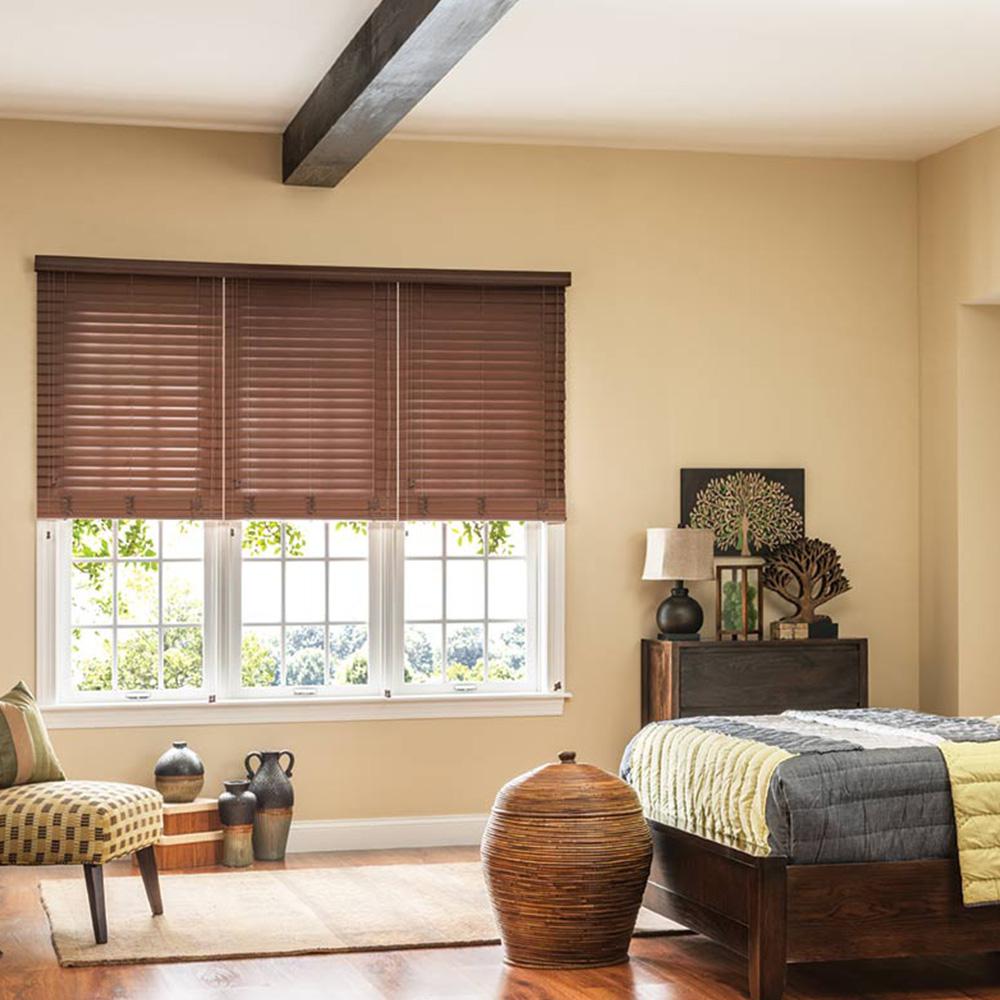 Bali Valance Faux Wood Blinds Blinds The Home Depot