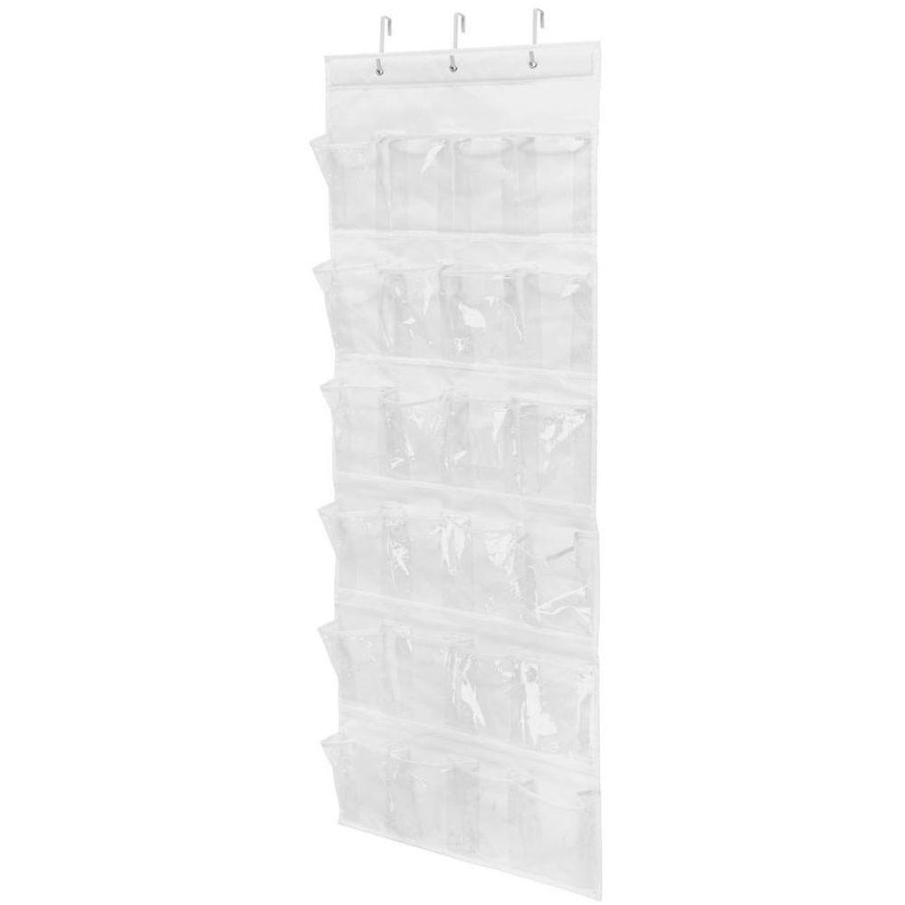 Honey Can Do Over The Door 24 Pocket Polyester Shoe Organizer In Honey Can Do Over The Door 24 Pocket Polyester Shoe Organizer
