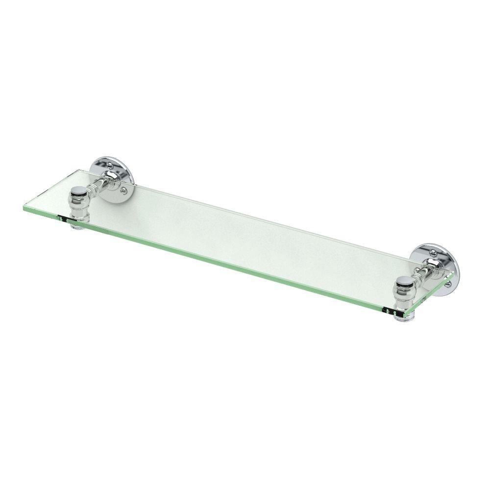 Gatco Cafe 20 13 In W Gl Bathroom Shelf Chrome 4416 The Gatco Cafe 20 13 In W Gl Bathroom