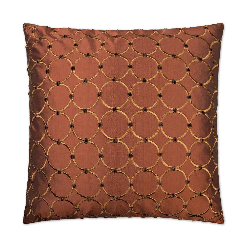 Caprica Sienna Geometric Down 24 In X 24 In Throw Pillow 2063 S