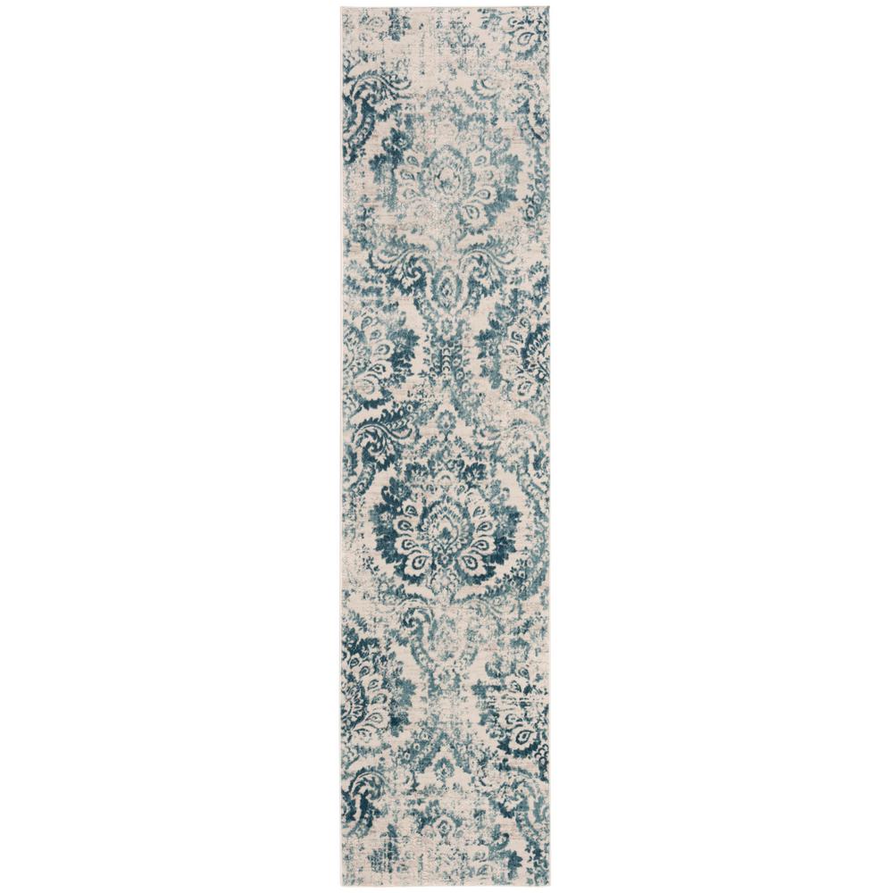 Safavieh Princeton Blue/Beige 2 ft. x 8 ft. Runner RugPRN717M28 The