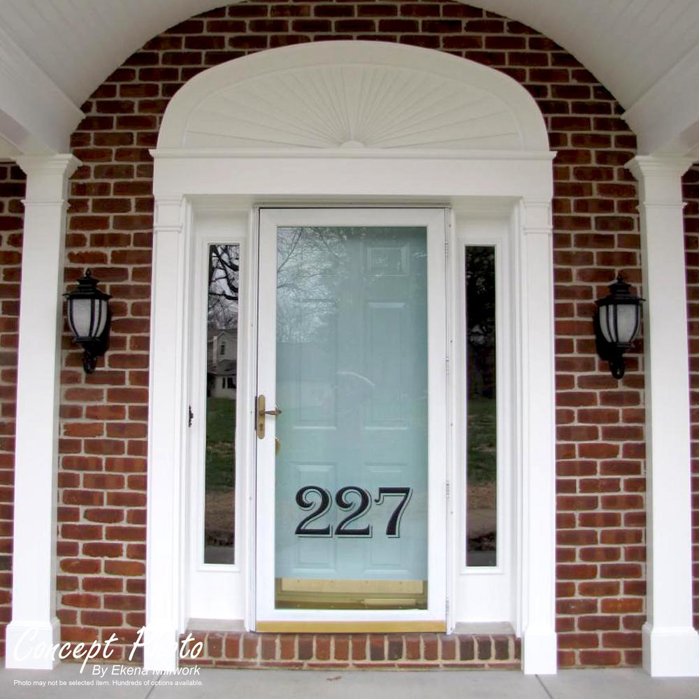 Ekena Millwork PILP04X048RP02-2 Raised Panel PVC Pilaster w//Decorative Capital /& Base Pair 4W x 48H x 2P Factory Primed