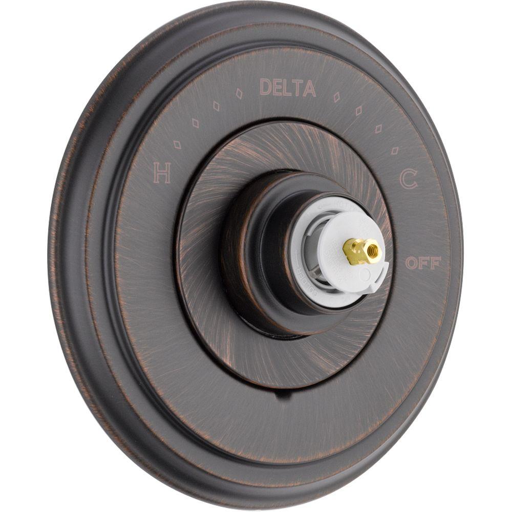 Delta Linden Monitor 14 Series 1 Handle Temperature Control Valve Cidy 1 Handle Temperature Control Valve Trim Kit In Venetian Bronze