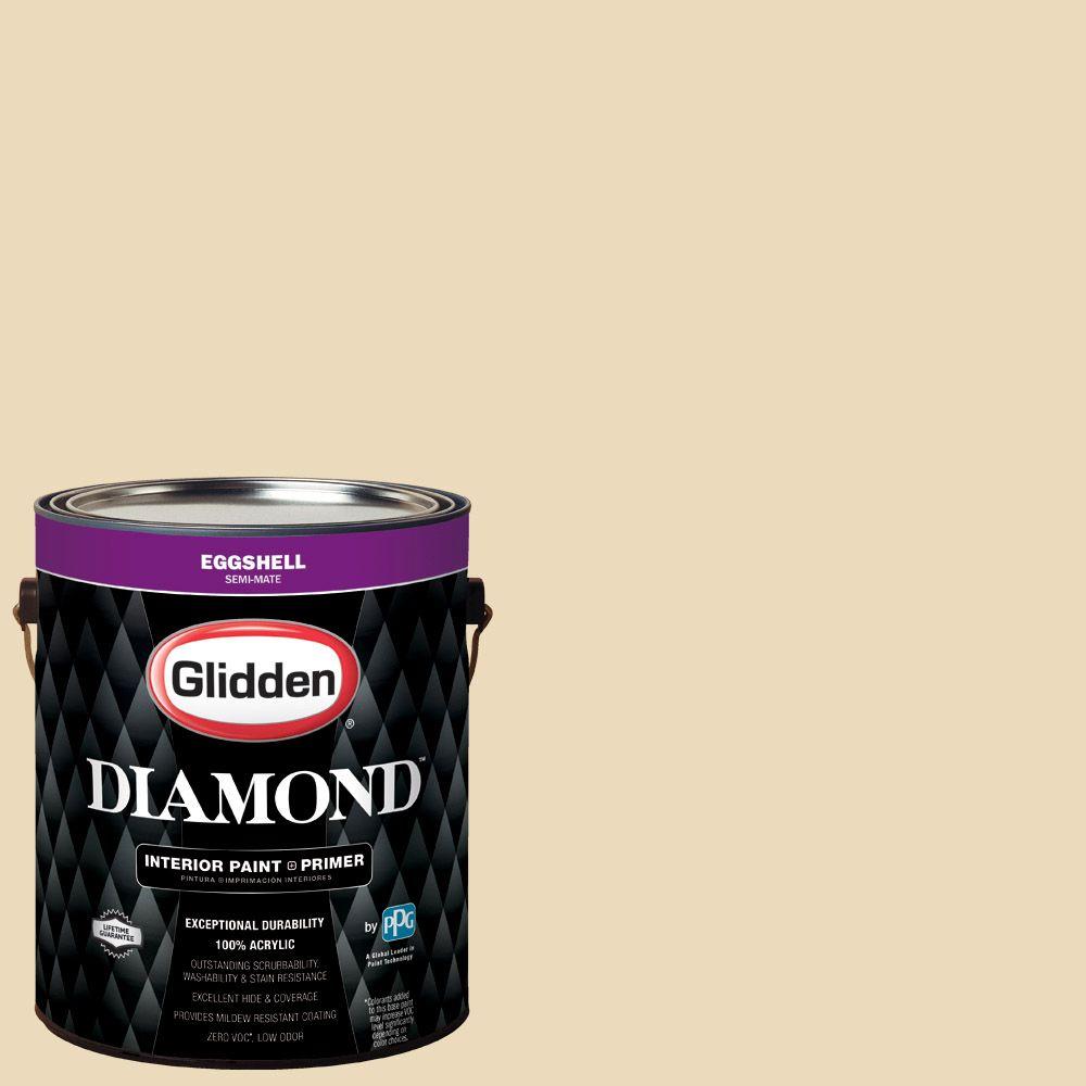 Glidden Diamond 1 gal. HDGY22 Country Cream Eggshell Interior Paint